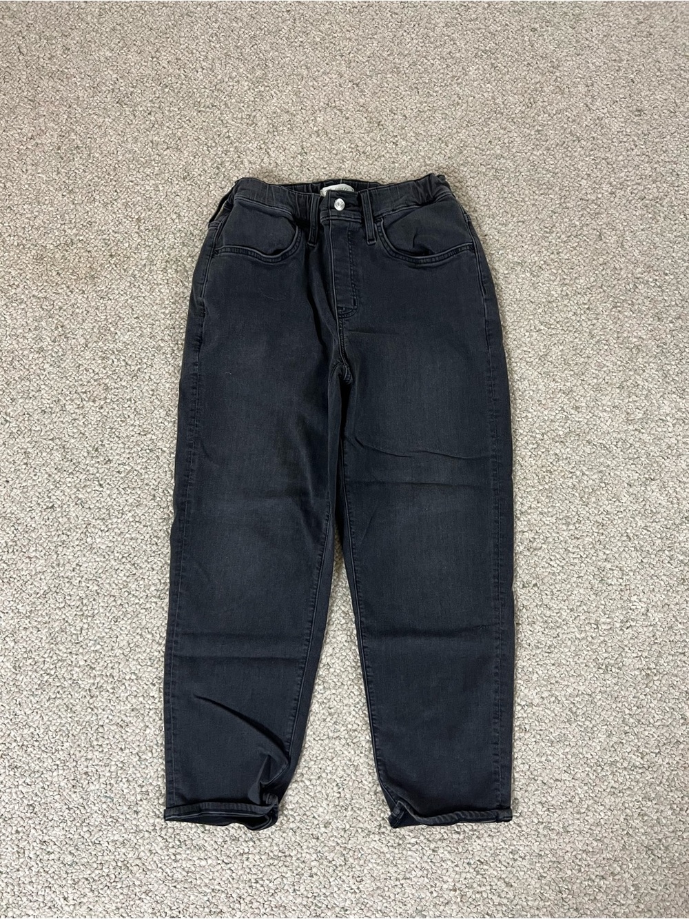 Madewell Black High-Rise Relaxed Jeans